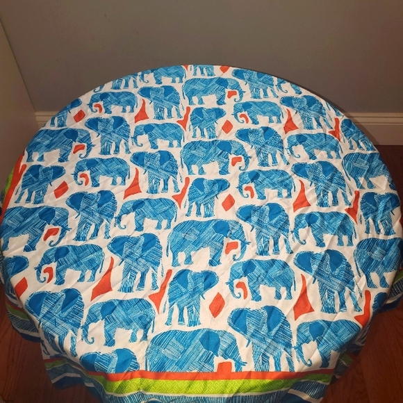 NWOT Zara Multicolor Elephant Print Pattern Design Scarf - Picture 3 of 7